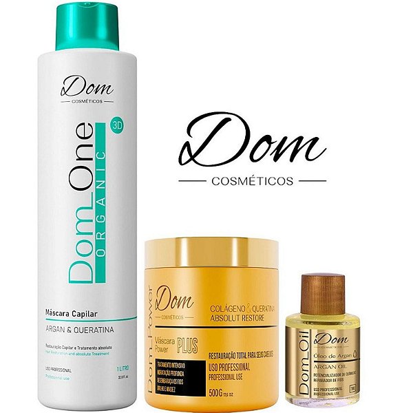 Escova Progressiva Dom One+ Máscara Power Oil Argan 60ml