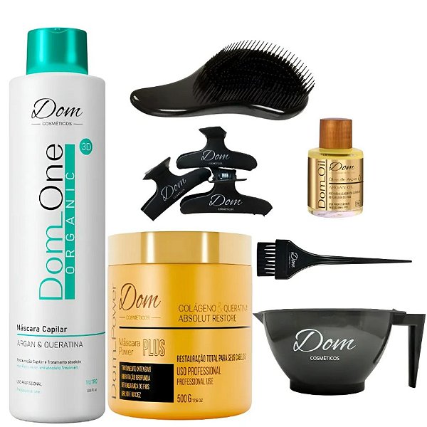 Escova Progressiva Dom One+ Máscara Power Oil Argan 60ml