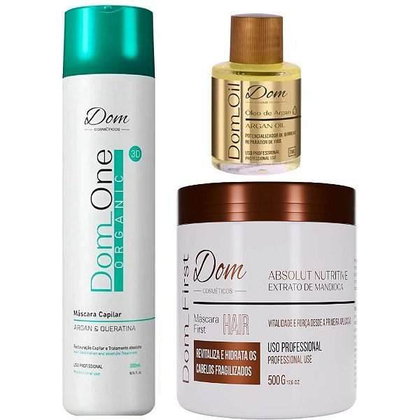 Progressiva Dom Orgânica Sem Formol Mascara Fist Hidratação Profunda
