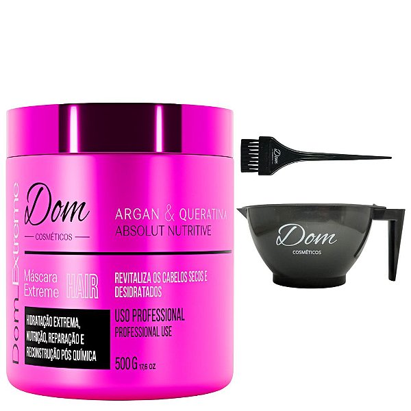 Máscara Extreme Cumbuca e Pincel Dom Cosméticos