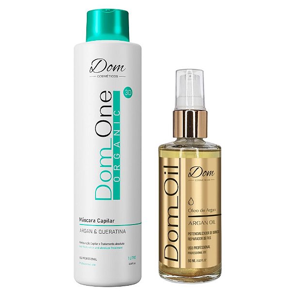 Escova Progressiva Dom One Orgânica Sem Formol Óleo de Argan