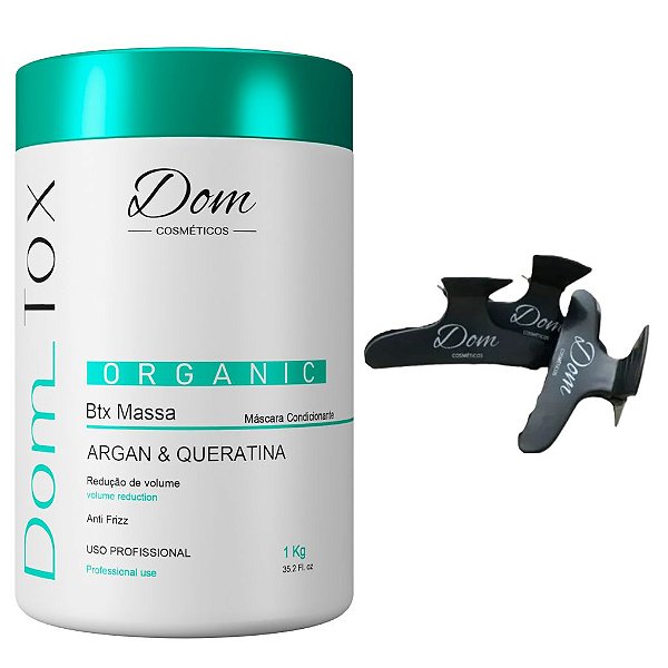 Btox Reduz Volume Sem Formol Orgânico Dom Tox 1kg Presilhas