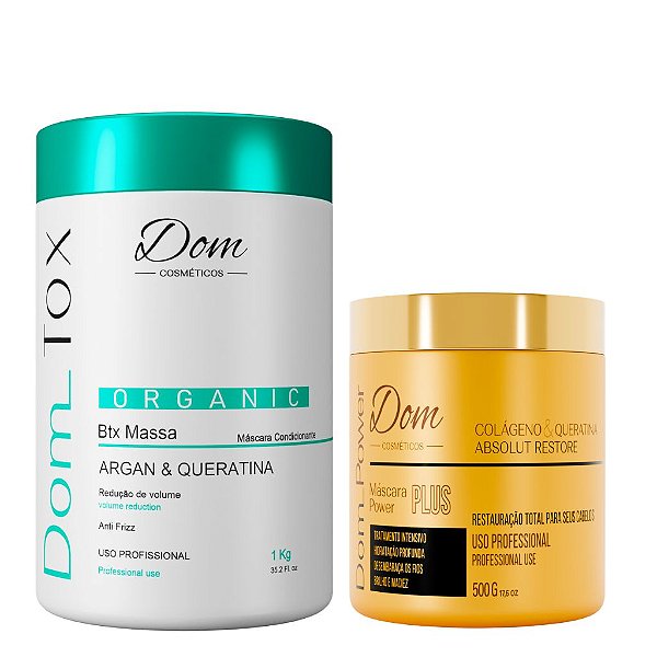 Btox Dom Tox Sem Formol Orgânico Reduz Volume Máscara Power