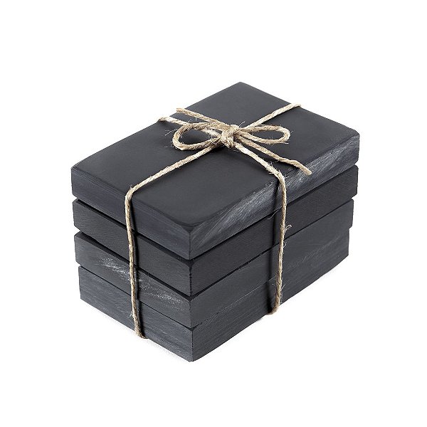 IDENTIFICADOR DE MESA - ARDÓSIA - COR GRAFITE - KIT COM 4 UNIDADES