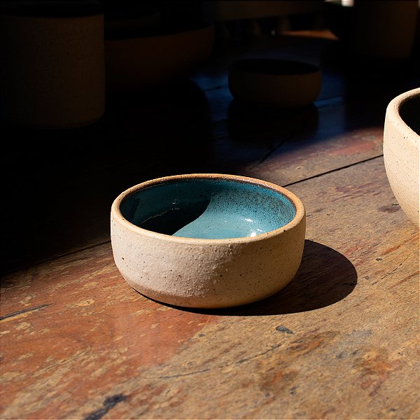 RAMEQUIM LUAR - CERÂMICA MARFIM - COR ACQUAMARINE