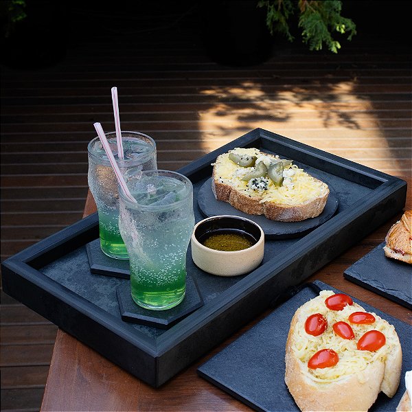 BANDEJA MELODY - ARDÓSIA - COR GRAFITE