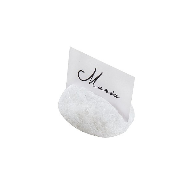 IDENTIFICADOR DE MESA - STONE WHITE - KIT COM 4 UNIDADES