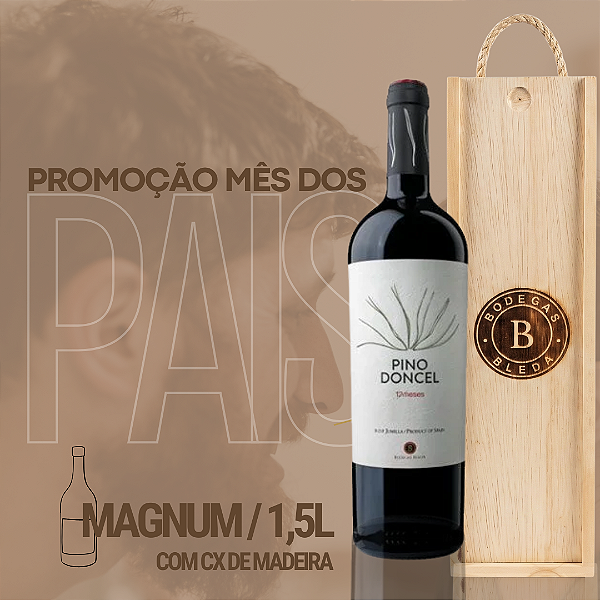 PINO DONCEL 12 MESES MAGNUM 1,5L COM CAIXA DE MADEIRA
