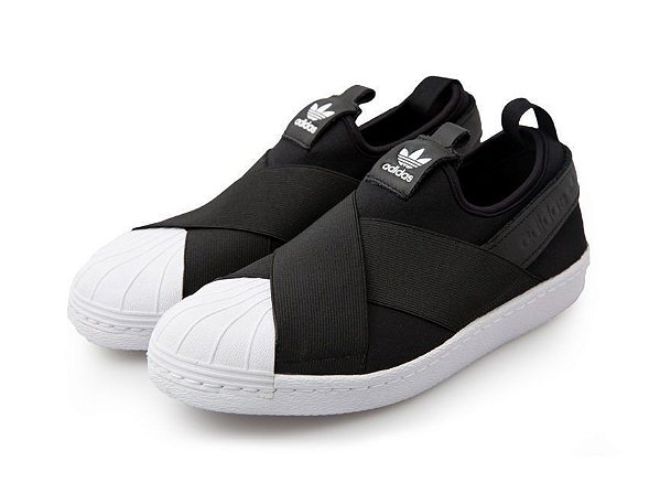 Tênis Adidas Superstar Slip On Unissex - PRETO - Oficial Tênis