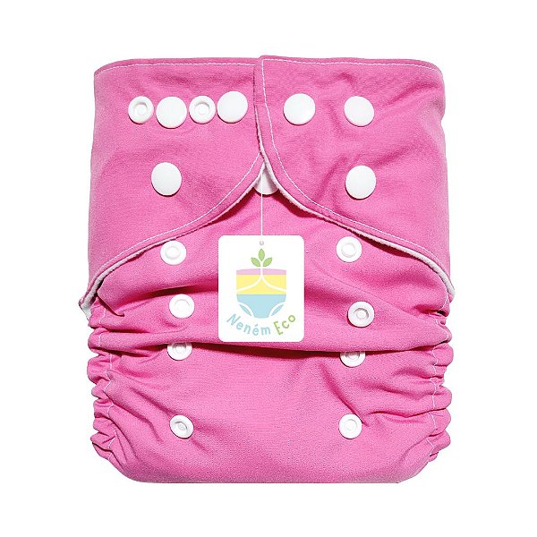 Fralda Ecológica Diurna Rosa Chiclete