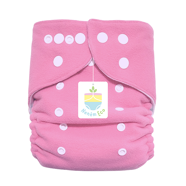Fralda Ecológica Noturna Rosa Chiclete