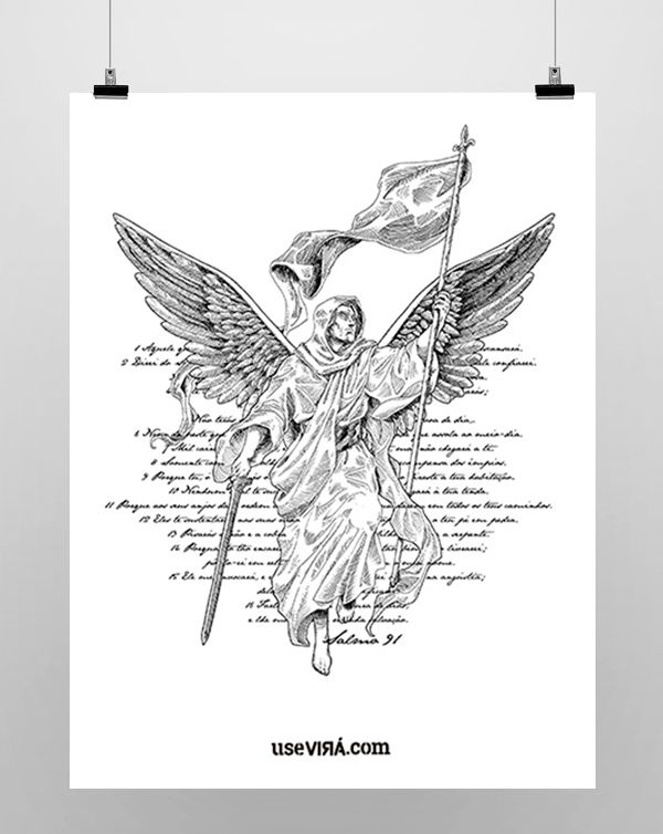 "SALMO 91" | Poster (Sem Moldura/Com Moldura)