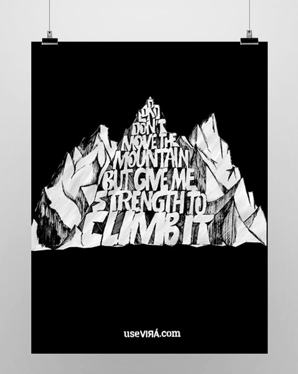 "MOUNTAIN" | Poster (Sem Moldura/Com Moldura)