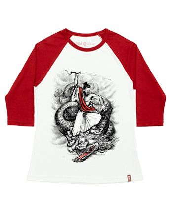 "Samurai" | Raglan Masculina - 3/4