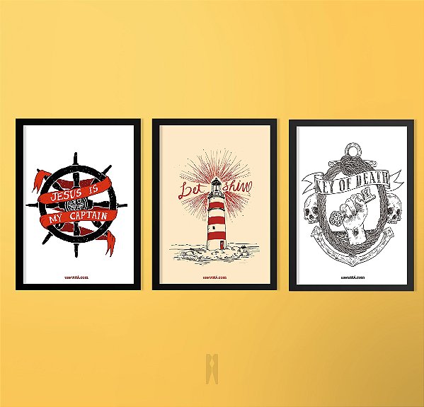Kit Série Mar | Poster (Sem Moldura / Com Moldura)