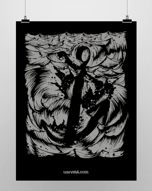 "Âncora" | Poster (SEM MOLDURA / COM MOLDURA)