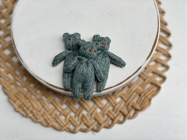 Mini Ursinho Soninho Verde Mescla