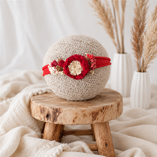 Headband Natalie Vermelho