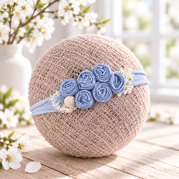 Headband Ana Azul Claro