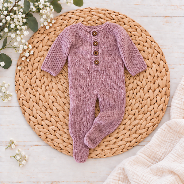 Macacão Soft Mohair Pezinho Rose