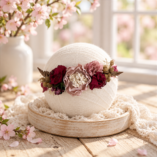 Headband Bethany Bordô