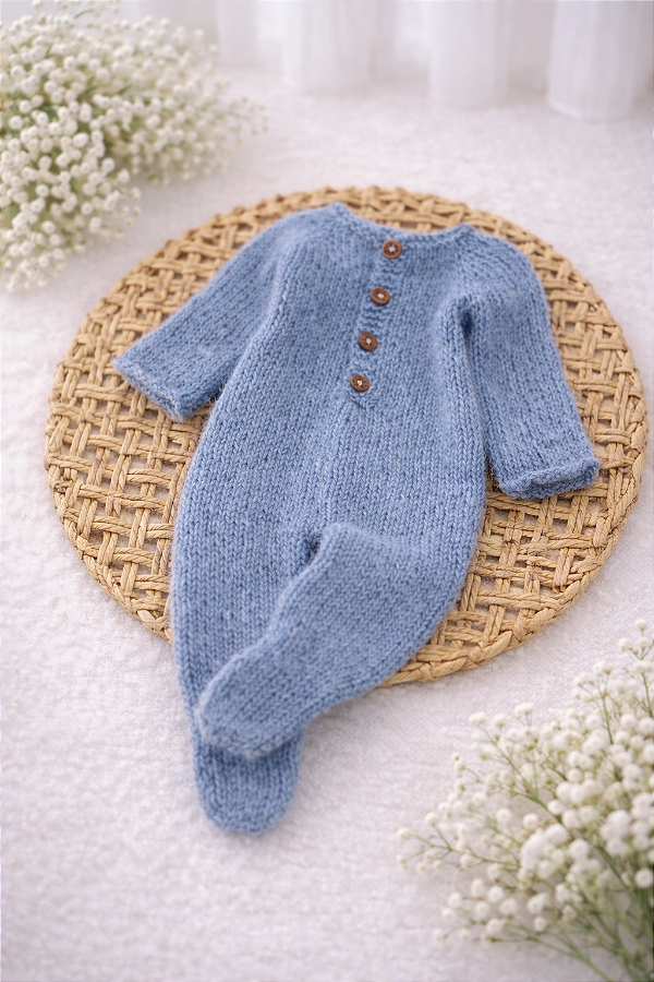 Macacão Mohair fine Pezinho Azul