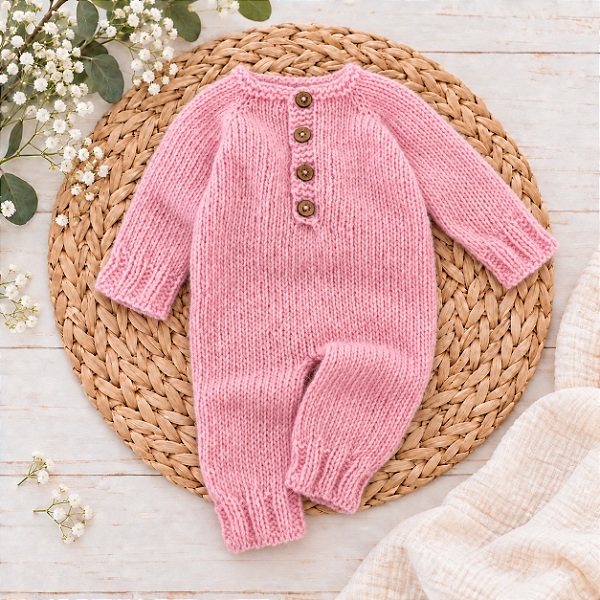 Macacão Fine Mohair Rosa