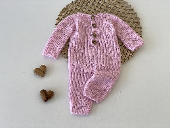 Macacão Mohair Rosa