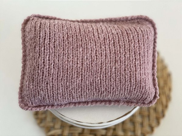 Travesseiro com capa Mohair Rose