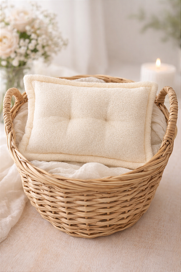 Travesseiro Algodão Doce Creme