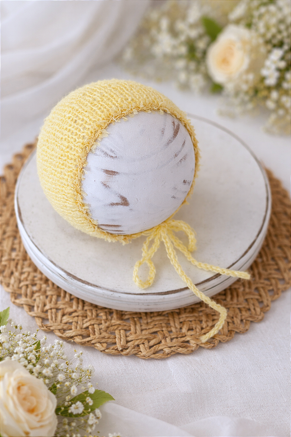 Touca Mohair Aura Amarela