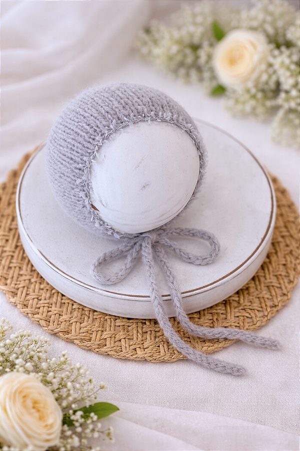 Touca Mohair Aura Cinza