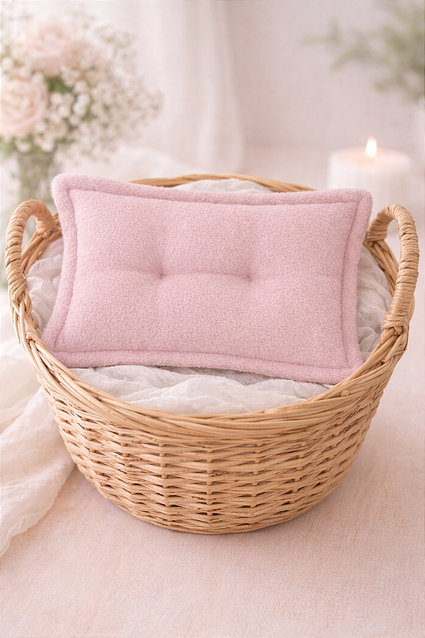 Travesseiro Algodão Doce Rosa