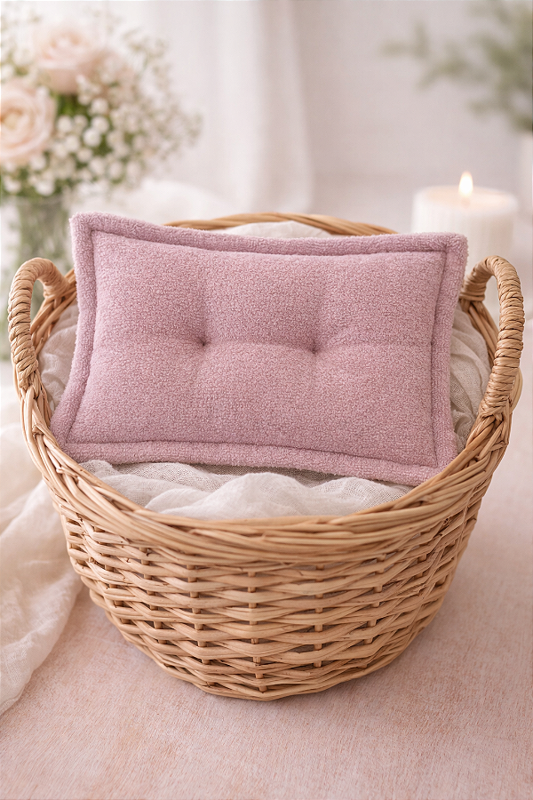 Travesseiro Algodão Doce Lilás