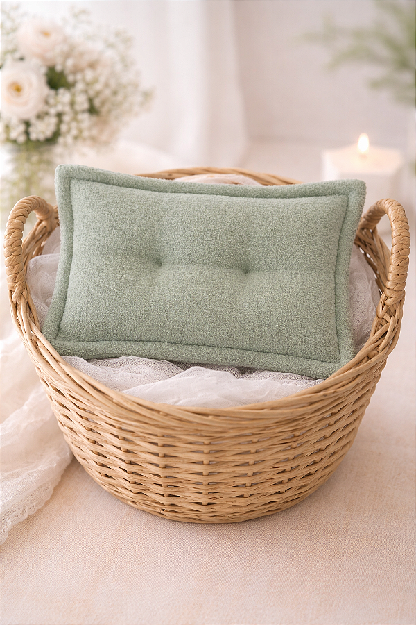 Travesseiro Algodão Doce Verde