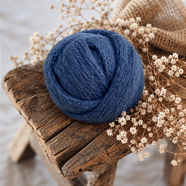 Wrap Mohair Azul Jeans