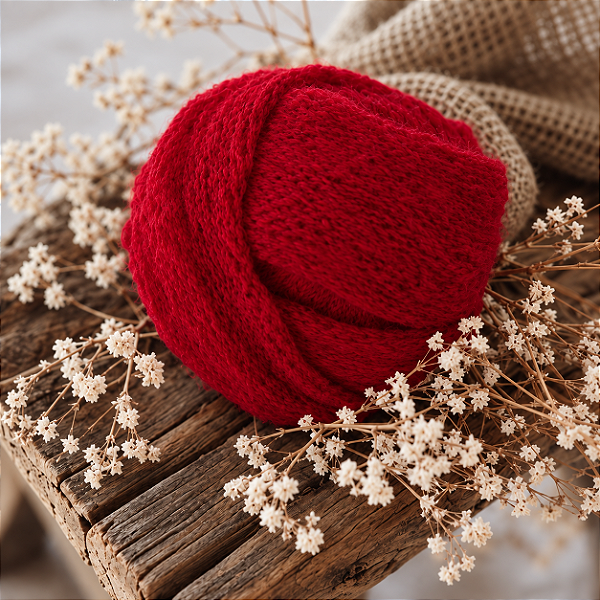 Wrap Mohair Vermelho