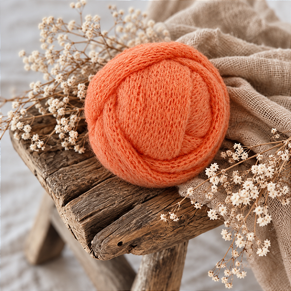 Wrap Mohair Laranja