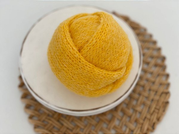 Wrap Mohair Amarelo