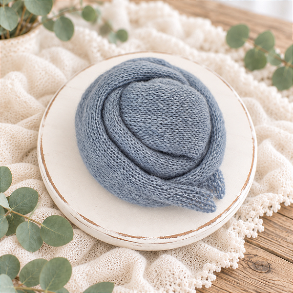 Wrap Mohair Fine Azul Patel