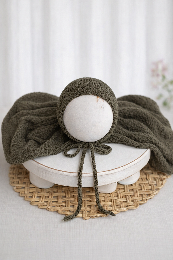 Conjunto Wrap e Touca Sweet Militar
