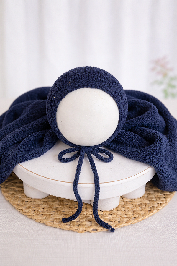 Conjunto Wrap e Touca Sweet Marinho