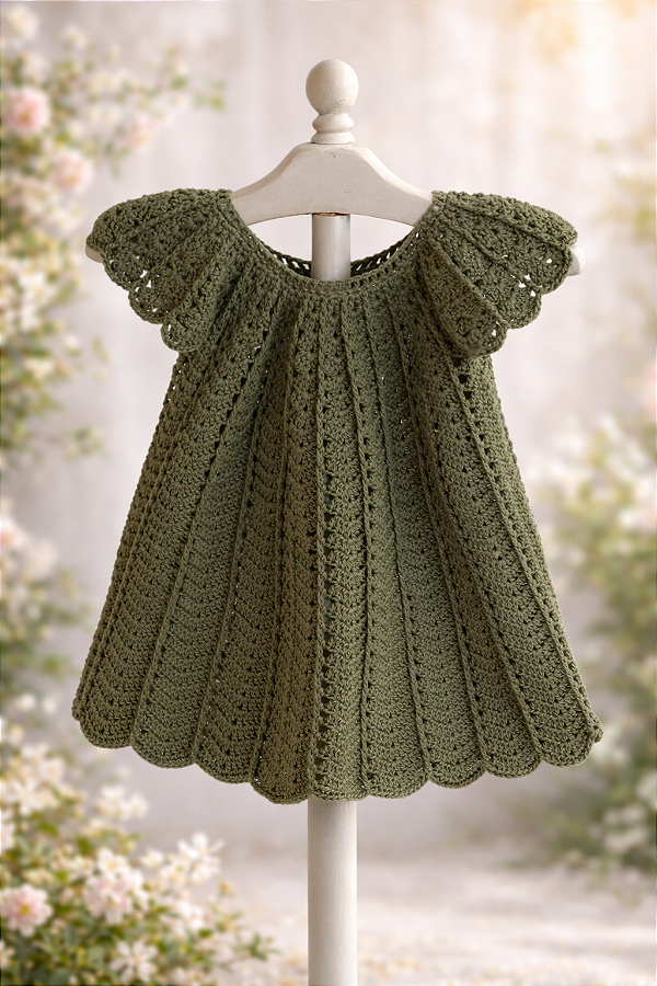 Vestido Crochê Angel Verde