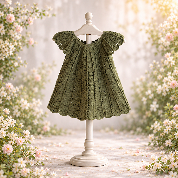 Vestido Crochê Angel Verde