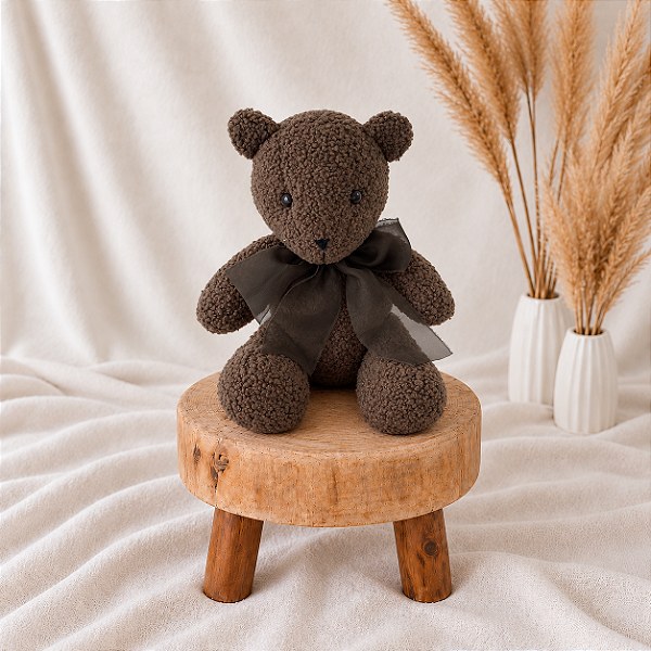 Urso Peti Petá Verde Militar P 35 cm