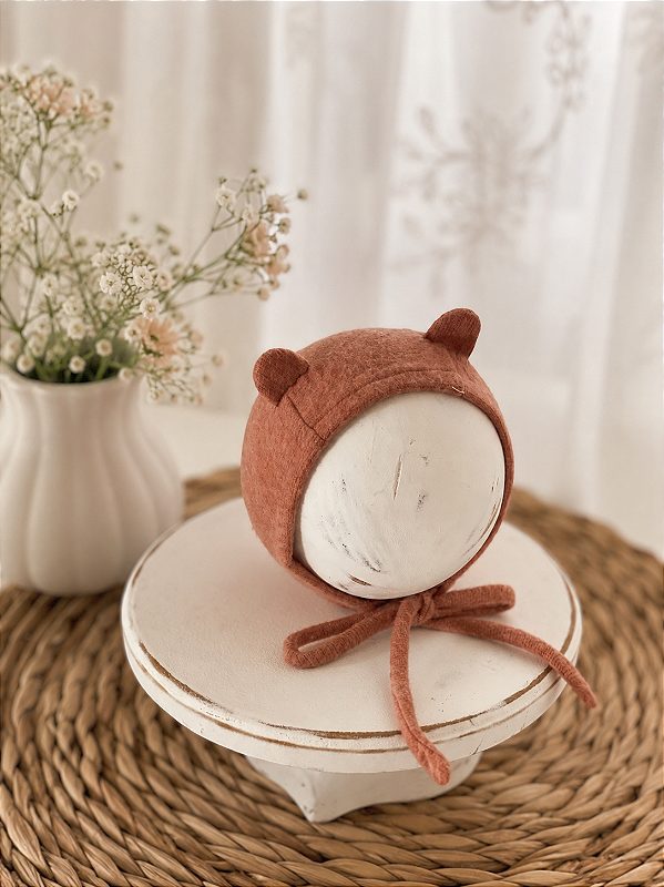 Touca Ursinho Soft Caramelo Newborn
