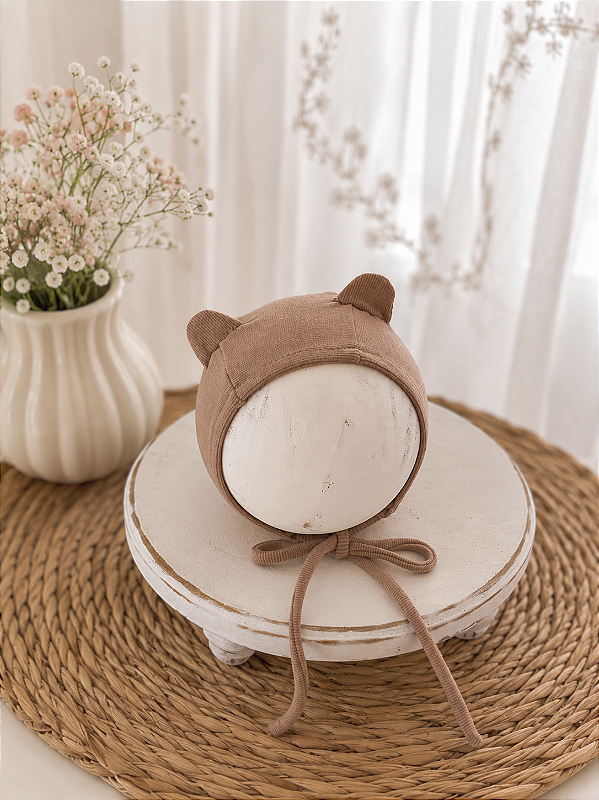 Touca Ursinho Soft Cappuccino Newborn