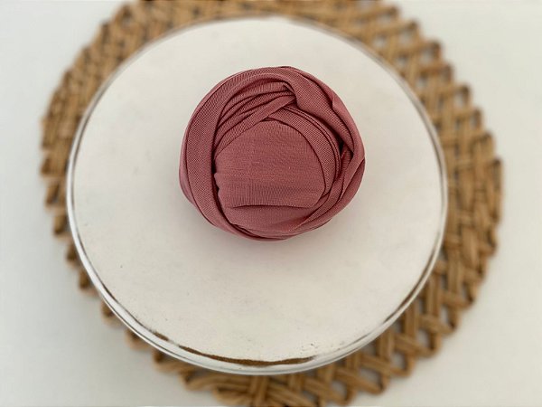 Wrap Malha Rosa Envelhecida