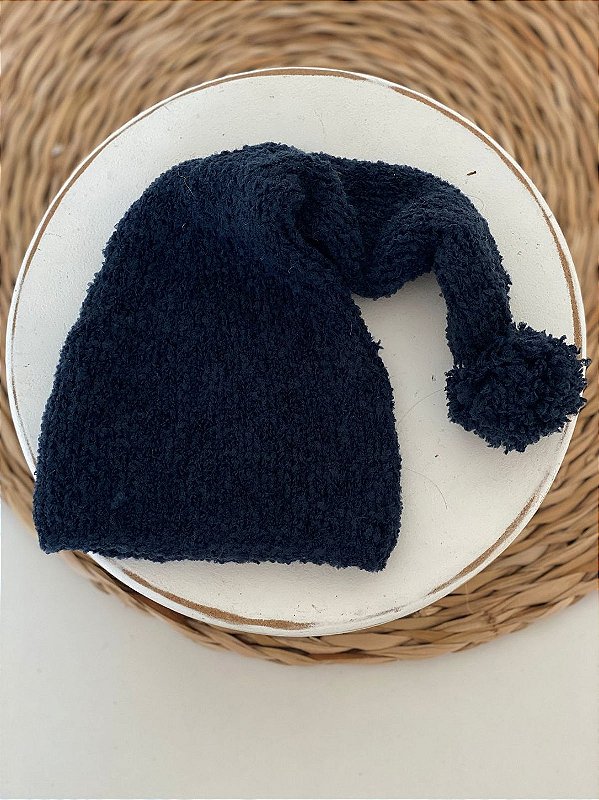 Touca Soneca Azul marinho Newborn