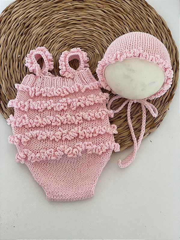 Conjunto Body e Touca Tamanho entre RN e P